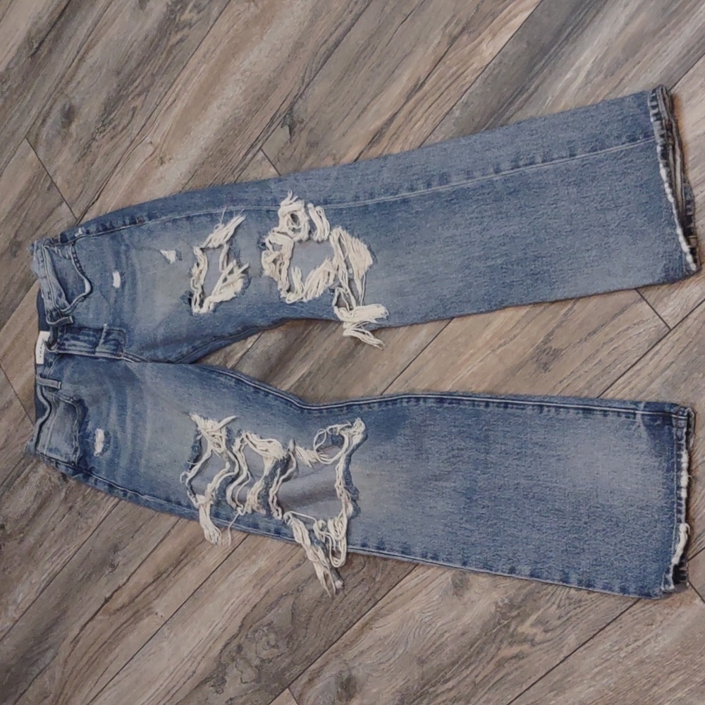 Frame Le Hollywood Distressed Destruction Jeans Size 25